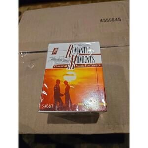 ROMANTIC MOMENTS 1992 DELTA MUSIC LASER LIGHT DIGITAL CASSETTE LOT OF 5 NEW